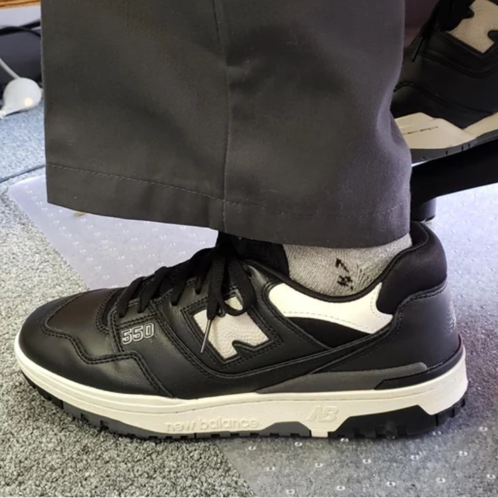 New Balance 550 Panda Black Sneakers